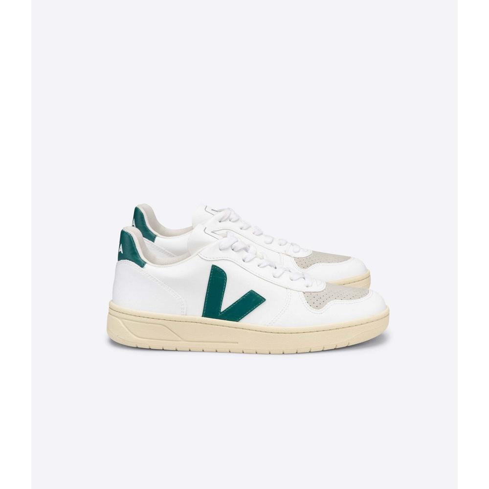 παπουτσια γυναικεια Veja V-10 CWL White/Green | GR 574AHK